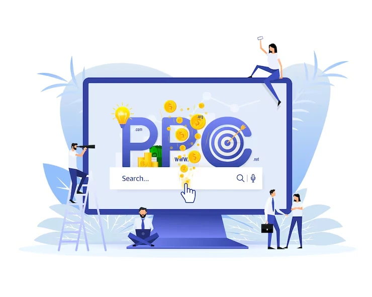 Ppc People Web Search Concept Business Conceptvector